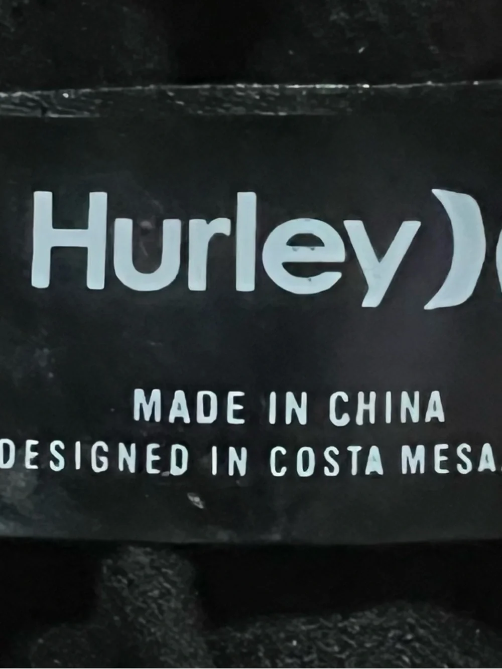 Hurley Black Scoop-Neck Cinch Side One-Piece Swimsuit with Logo - Picture 6 of 7